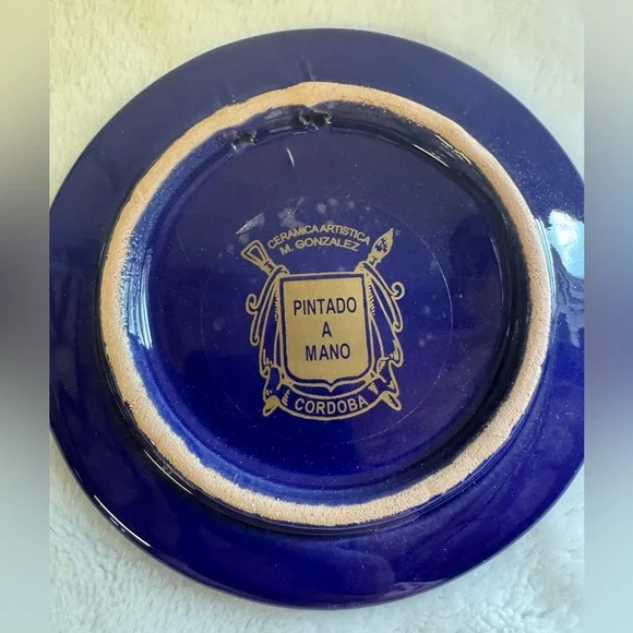 Hand painted ceramic coaster from Seville, Spain. - Picture 2 of 2